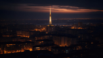 Twilight Sentinel: Guarding the Nighttime Metropolis
