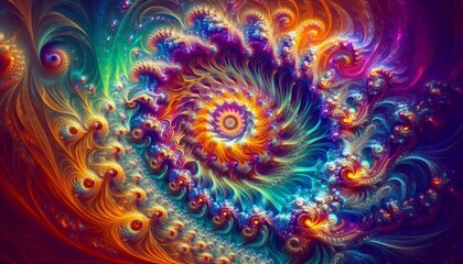 Symmetrical Color Explosion