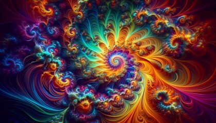 Fototapeta premium Symmetrical Color Explosion