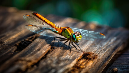 Whispers of Wings: A Dragonfly's Delicate Repose