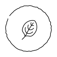 tortilla spinach line icon vector. tortilla spinach sign. isolated contour symbol black illustration
