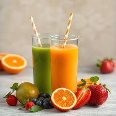 Fototapeta premium FRUITS JUICE 
