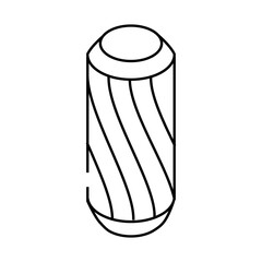 furniture dowel assembly line icon vector. furniture dowel assembly sign. isolated contour symbol black illustration