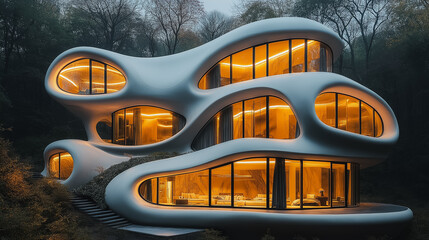 Fototapeta premium Architectural marvel with innovative design and structure