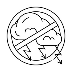 ban negativity business ethics line icon vector. ban negativity business ethics sign. isolated contour symbol black illustration