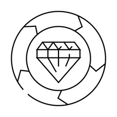 value business ethics line icon vector. value business ethics sign. isolated contour symbol black illustration