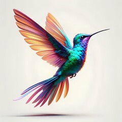 Fototapeta premium illustration of a hummingbird 10