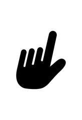 vector icon index finger select for design