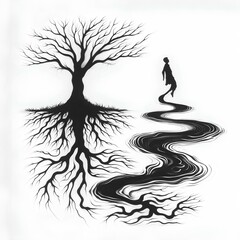 
silhouettes in the forest 3