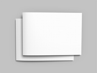 Blank A4 Landscape Brochure