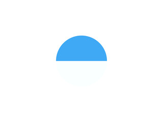 ミニマルなカプセルトイアイコンA：青