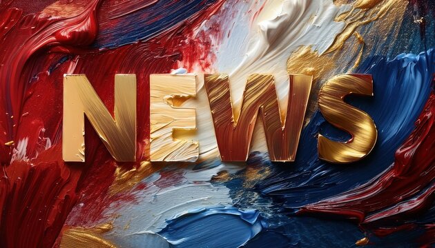 Creative News Background with Bold Text