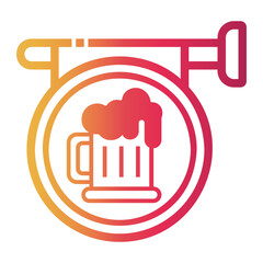 banner Line Gradient Icon
