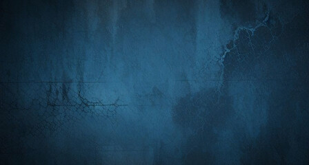 Obraz premium blue black background grunge texture abstract old distressed surface dark moody vintage retro worn aged rough gritty edgy atmospheric dramatic artistic