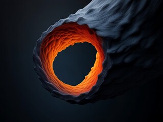 Closeup of the lower esophageal sphincter muscle, emphasizing its role in preventing acid reflux, anatomy, digestive sphincter muscle