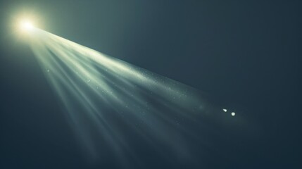 Light Rays and Glowing Particles