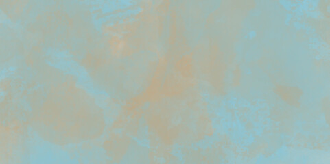 Abstract watercolor texture and grungy old rough paper vintage style color-stained illustration, light blue and brown watercolor paint background grunge aquarelle textured canvas for vintage design.