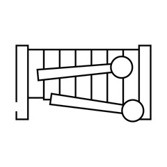 music kid leisure line icon vector. music kid leisure sign. isolated contour symbol black illustration