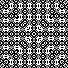 Black and white seamless pattern with abstract shapes. Repeat pattern for fashion, textile design, on wall paper, wrapping paper, fabrics and home decor.