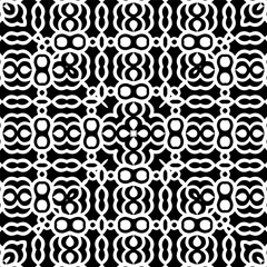 Black and white seamless pattern with abstract shapes. Repeat pattern for fashion, textile design, on wall paper, wrapping paper, fabrics and home decor.