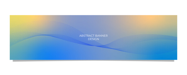 Obraz premium BANNER 3, ABSTRACT DIGITAL FLUID THEMES