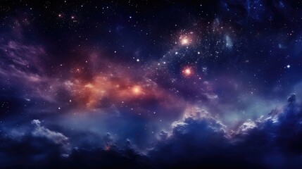 Obraz premium beautiful space galaxy background