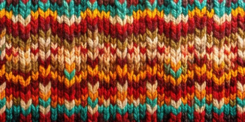 Obraz premium Abstract knitted background with intricate patterns and textures, knitted, abstract, background, texture, pattern, textile, fabric
