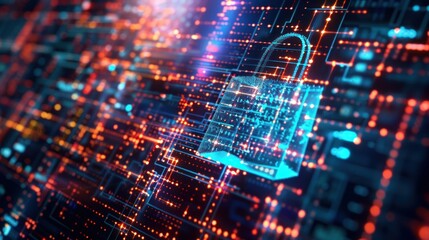 Obraz premium Digital Security Abstract