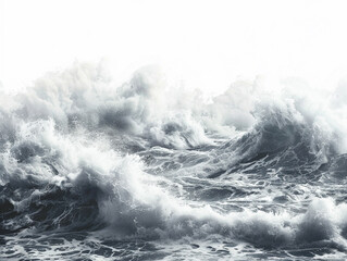 Obraz premium ocean waves storm sea water surf stormy splash whitecaps rough seas turbulent marine nature aquatic wild 