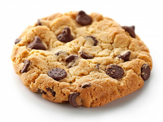 cookie chocolate chip dessert sweet baked closeup homemade snack round golden brown sugar treat food biscuit pastry crumbly sugary fresh tasty soft