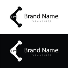 Bone Logo, Bone Care Health Design, Simple Symbol Template Illustration