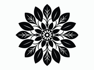 intricate pattern black color