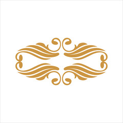 Vintage corner and frames. antique ornament, vector decoration element