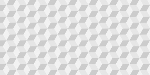 Minimal vector cubes geometric tile and mosaic wall grid backdrop hexagon technology wallpaper background. white and gray block cube structure backdrop grid triangle texture vintage design.