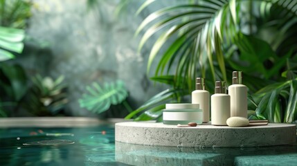Luxury Spa Products in Tropical Paradise
