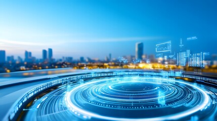 Futuristic Transportation Hub Blueprint with Innovative Architecture and Civil Engineering Integration