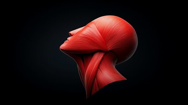 Detailed view of the sternocleidomastoid muscle, emphasizing its role in raising the sternum to increase thoracic volume during respiration, anatomy, respiratory accessory muscle