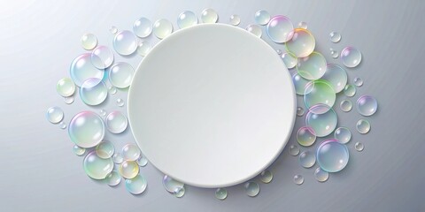 Paper bubble circle with goodbye inscription , bubble, paper, circle, farewell, goodbye, message, communication, text
