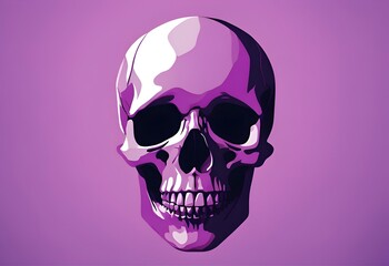 Halloween Skeleton Head - Perfect for Spooky Decor, Party Invitations, and Haunted House Themes