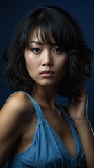 Silent Elegance: The Serene Portrait of Poised Beauty