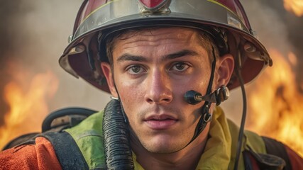 Facing the Inferno: A Firefighter's Resolve