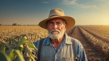 Resilience in the Golden Field: A Farmer's Contemplative Twilight