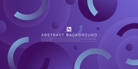 Obraz premium Abstract 3d background pattern geometric design. Purple gradient circle pattern. Simple shapes with trendy elements. Eps10 vector.