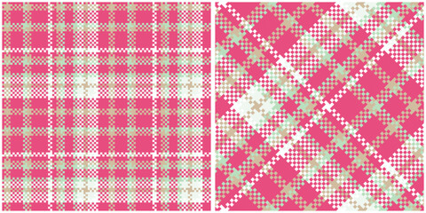 Scottish Tartan Plaid Seamless Pattern, Checkerboard Pattern. Template for Design Ornament. Seamless Fabric Texture. Vector Illustration