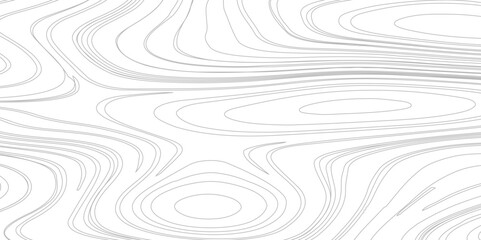 Abstract Topographic Contour Line Pattern in Gray and White, Topographic map background geographic line map with elevation assignments. 