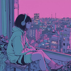 Generative AI Lo-Fi music picture	
