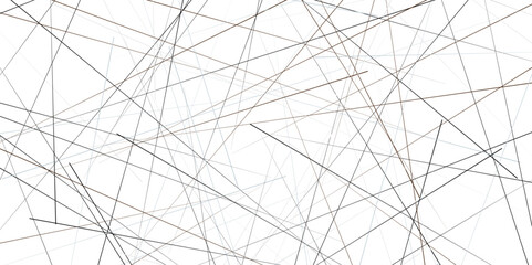 Vertical template with random lines of different thickness. Simple vector illustration. Connecting dots background, network and communication design