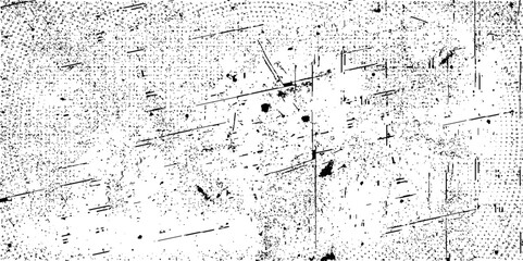 Grunge black and white pattern. Monochrome particles abstract texture. Distress overlay textured. Grunge design elements.  Dark design. Vector illustration