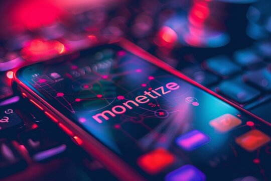 ai generative mobile phone screen word monetize