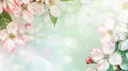 Blooming Cherry Blossoms in Spring